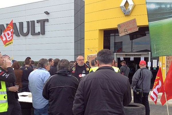 Montpellier - manifestation d'une centaine de salariés Renault du grand sud - 22 avril 2016.