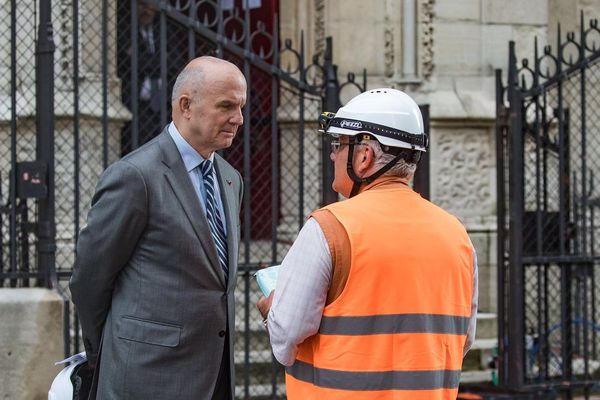 Le général Jean-Louis Georgelin en charge de la reconstruction de Notre-Dame-De Paris le 15 juin 2019.