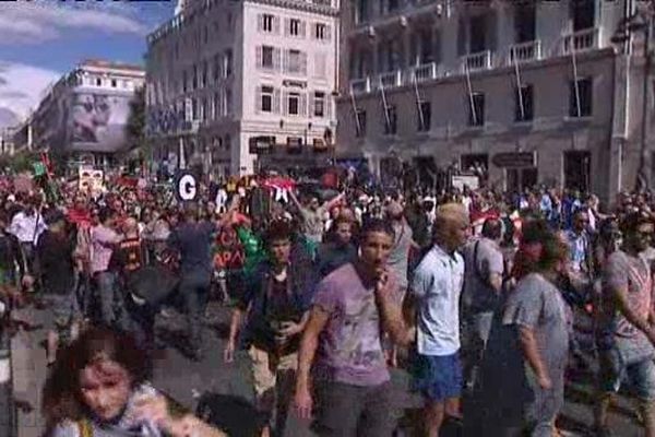 La manifestation est partie en début d'après-midi du cours Belsunce.