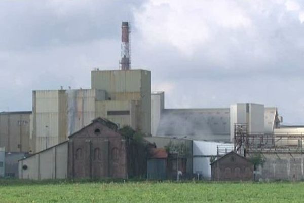 L'usine Ajinomoto dans la commune de Mesnil-St-Nicaise (80).