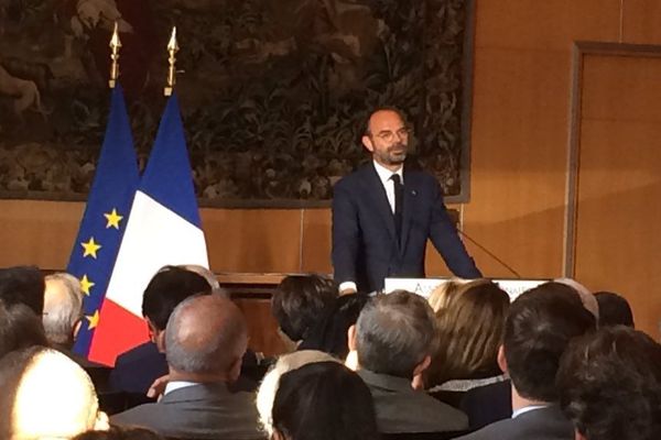 Edouard Philippe en visite au Havre jeudi 11 octobre 2018.