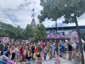 Porte de Versailles, le public s'est présenté tôt pour assister aux épreuves.