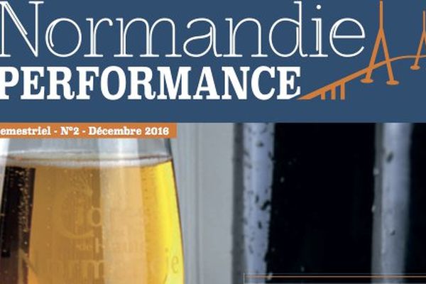 Un extrait de la une du deuxième numéro du nouveau magazine économique normand. 