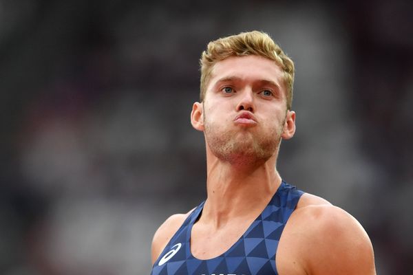 Kevin Mayer aux championnats du monde d'athlétisme à Londres le 11 août 2017