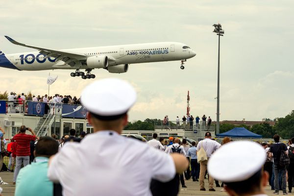 320 000 visiteurs sont attendus du salon du Bourget du 19 au 25 juin 2023. Le dernier remonte à 2019 (photo).