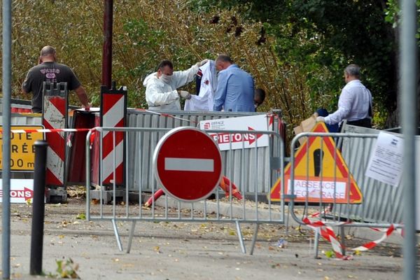 La scène de crime, dimanche, à Cahors