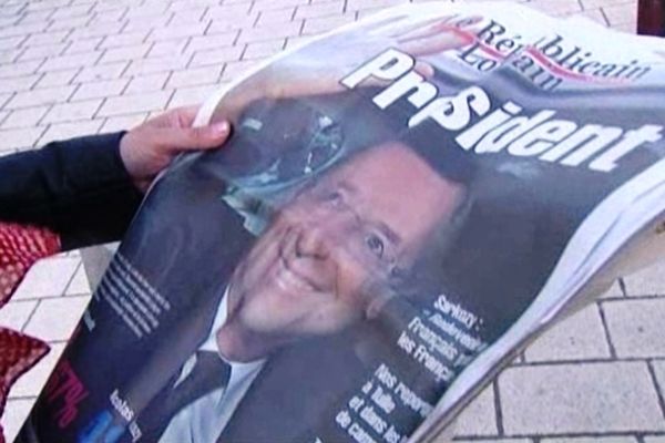 La Une du Républicain Lorrain lors de l'élection de François Hollande en 2012.