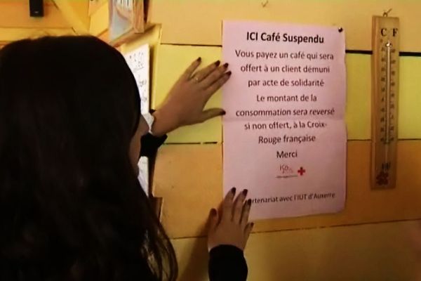 Ici café suspendu : l'opération vient d'Italie, et arrive dans trois bars à Auxerre