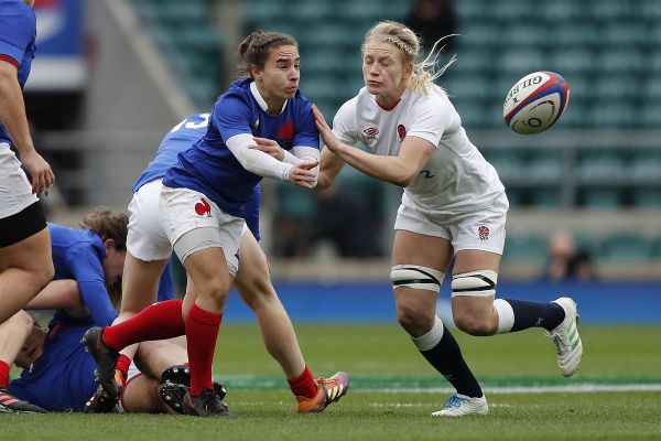 Laure Sansus, 27 ans et 28 sélections, vient d'être élue meilleure joueuse du Tournoi des Six Nations 2022.