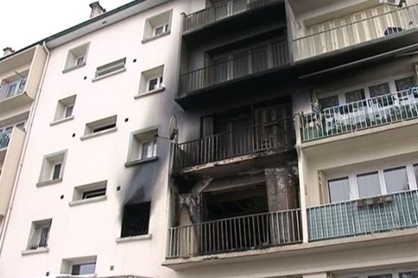 L'explosion a eu lieu dans cet appartement du quartier de la "Chiennerie", à Nancy.