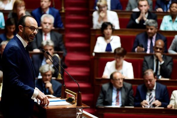 Edouard Philippe prononce son discours de politique générale le 4 juillet devant l'Assemblé nationale.