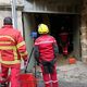 Les équipes de secours et de déblaiement du SDIS 87 en action après l'effondrement d'un mur de soutènement à Limoges.