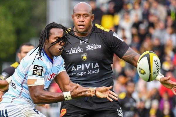 Jone Qovu, lors d'un match en octobre 2017, face au Racing 92