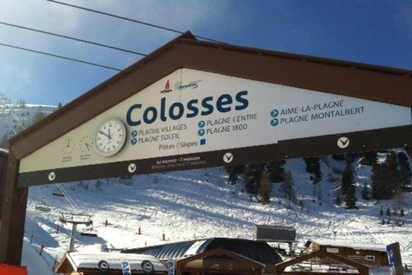 Inauguration du télésiège "Colosses", à La Plagne 