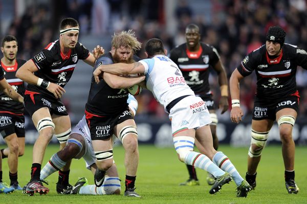 Les Toulousains face à Bayonne, le 6 mai dernier.