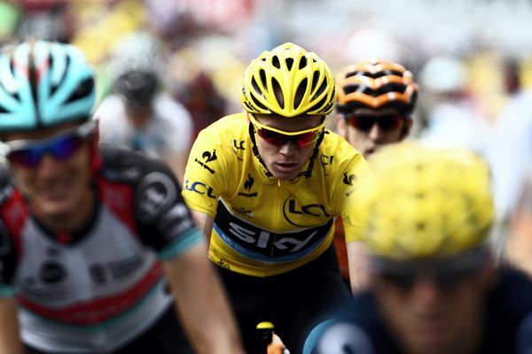 Christopher Froome, isolé s'est retrouvé isolé sur la précédent étape entre Saint-Girons et Bagnères de Bigorre