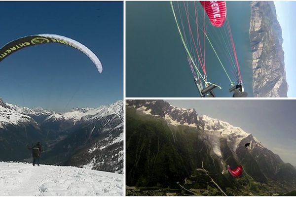 Parapente acrobatique, speed-riding extrême : Nicolas Blanchard réalise d'impressionnantes performances.