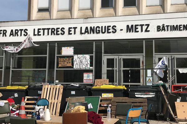 L'UFR ALL est bloqué depuis le premier vote qui a eu lieu le 5 avril à Metz.