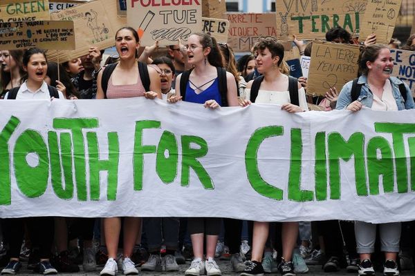 L'une des manifestations des jeunes pour le climat en mai 2019 dans l'est de la France.

