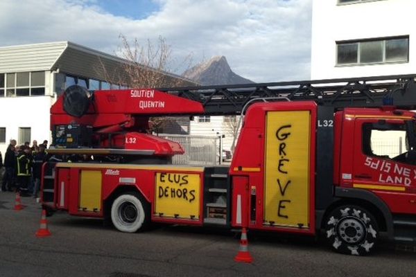 Nouvelle manifestation des pompiers au SDIS