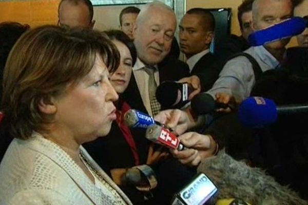 Martine Aubry ce mardi au 74e congrès de l'Union sociale pour l'habitat (USH) à Lille.