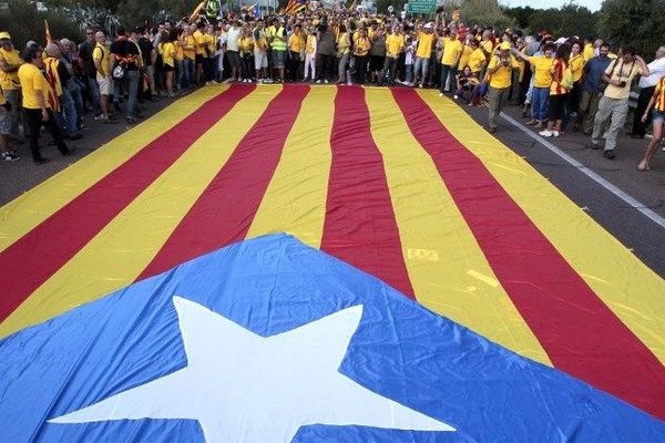 La manifestation du 11 septembre 2013 en faveur de l'indépendance de la Catalogne