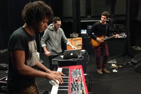 Les musiciens de Jabberwocky en répétition à Poitiers.