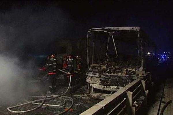 Viaduc de Roberval, près de Compiègne, vendredi 13 janvier soir. 