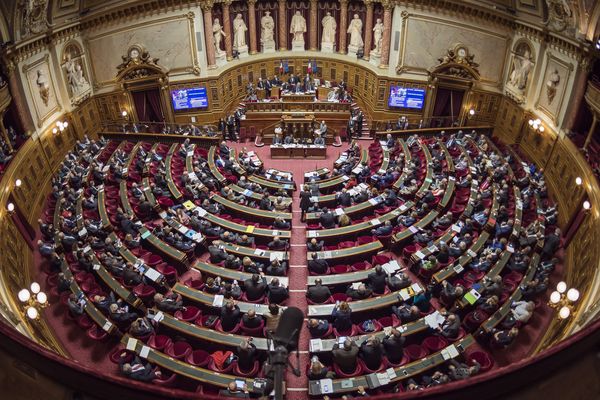 L'hémicycle du Sénat, novembre 2016