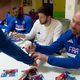 L'équipe de France de handball a rencontré ses jeunes supporters insulaires.