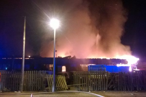 L'incendie dans le garage automobile, rue d'Alger à Strasbourg