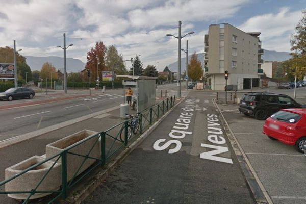 Le square des maisons neuves à Eybens en Isère non loin duquel la bagarre a éclaté ce lundi.