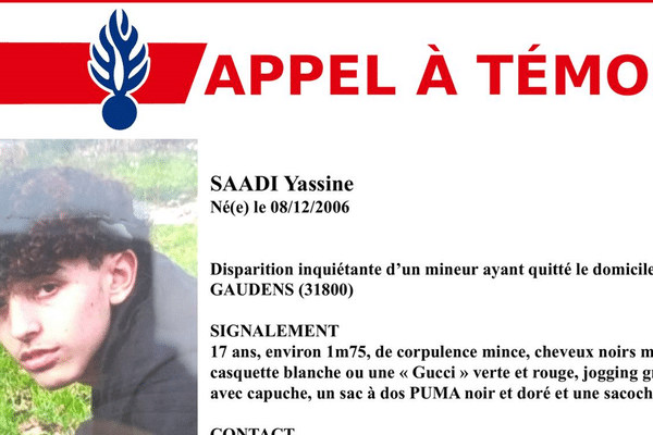 Yassine Saadi, né le 8 décembre 2006, mesure environ 1m75, avec une corpulence mince.