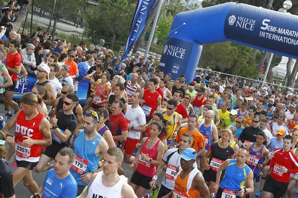 Le semi-marathon de Nice en 2016