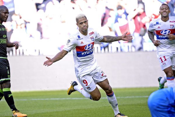 La joie de Mariano Diaz après son but marqué face à Guingamp - 10 septembre 2017