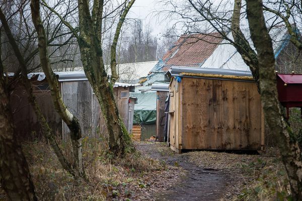 Le camp de transit d'Angres.