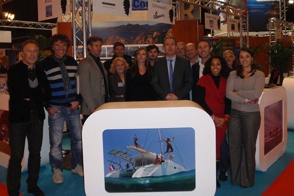 08/12/12 - Tous les partenaires présents sur le stand de la Corse au Nautic 2012 