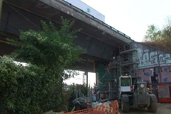 Le pont de l'A35 à Strasbourg-Cronenbourg