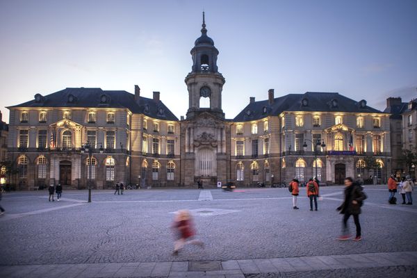 Hôtel de ville de Rennes, janvier 2021