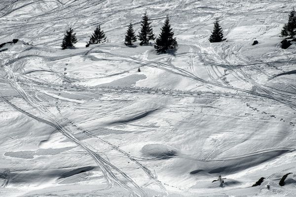 Les pistes de la station des Sept Laux, en Isère. 