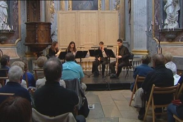 Concert de l'Ensemble les Alizés dans la chapelle du Refuge à Besançon, le 30 mai 2014.