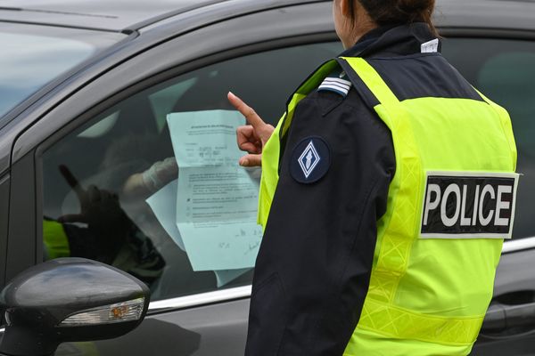 Un contrôle de police 