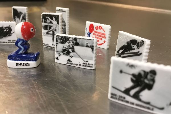 Les 9 fèves olympiques éditées pour le cinquantenaire des JO de Grenoble