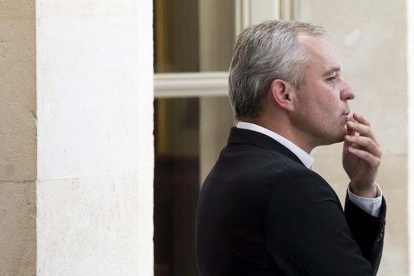 Le 19 mai 2017 à l'Assemblée Nationale François de Rugy attendant les nouveaux élus