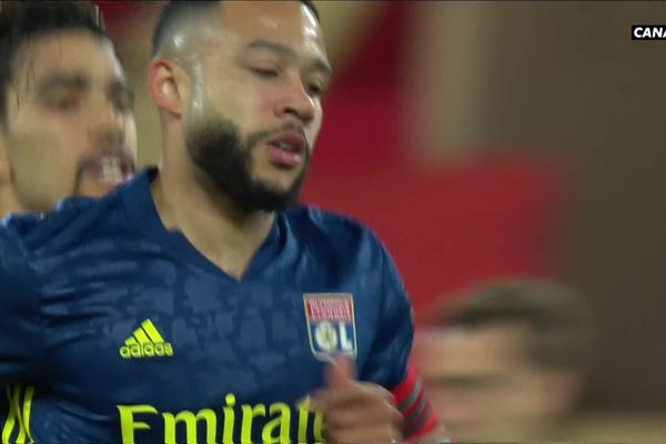 Memphis Depay, l'homme du match, auteur d'un but et d'une passe décisive contre Monaco. L'atout maître de l'OL pour cette fin de championnat.