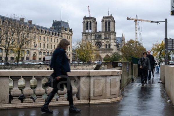 Illustration de la cathédrale Notre-Dame de Paris le 18 novembre 2024, à quelques jours de la réouverture au public le 7 décembre 2024