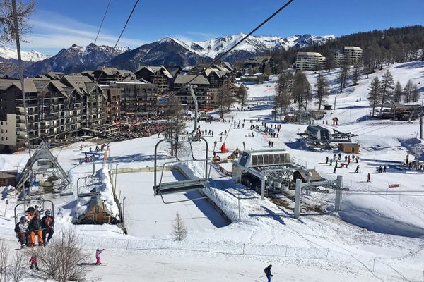 La station de Risoul dans les Alpes du sud.