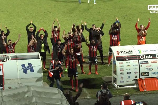 La belle victoire des Herbiers face à Marseille Consolat, le 6  avrill 2018