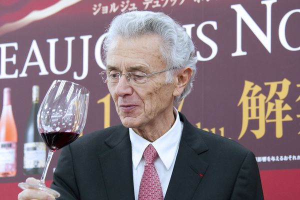 Georges Duboeuf, en 2011, à Tokyo (Japon).