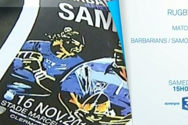 Rugby : à l'occasion du match Barbarians/Samoa, samedi 16 novembre à 15h, France 3 Auvergne ouvre son antenne aux tweetos en publiant les réactions et commentaires mentionnant le hashtag #f3auvergne.